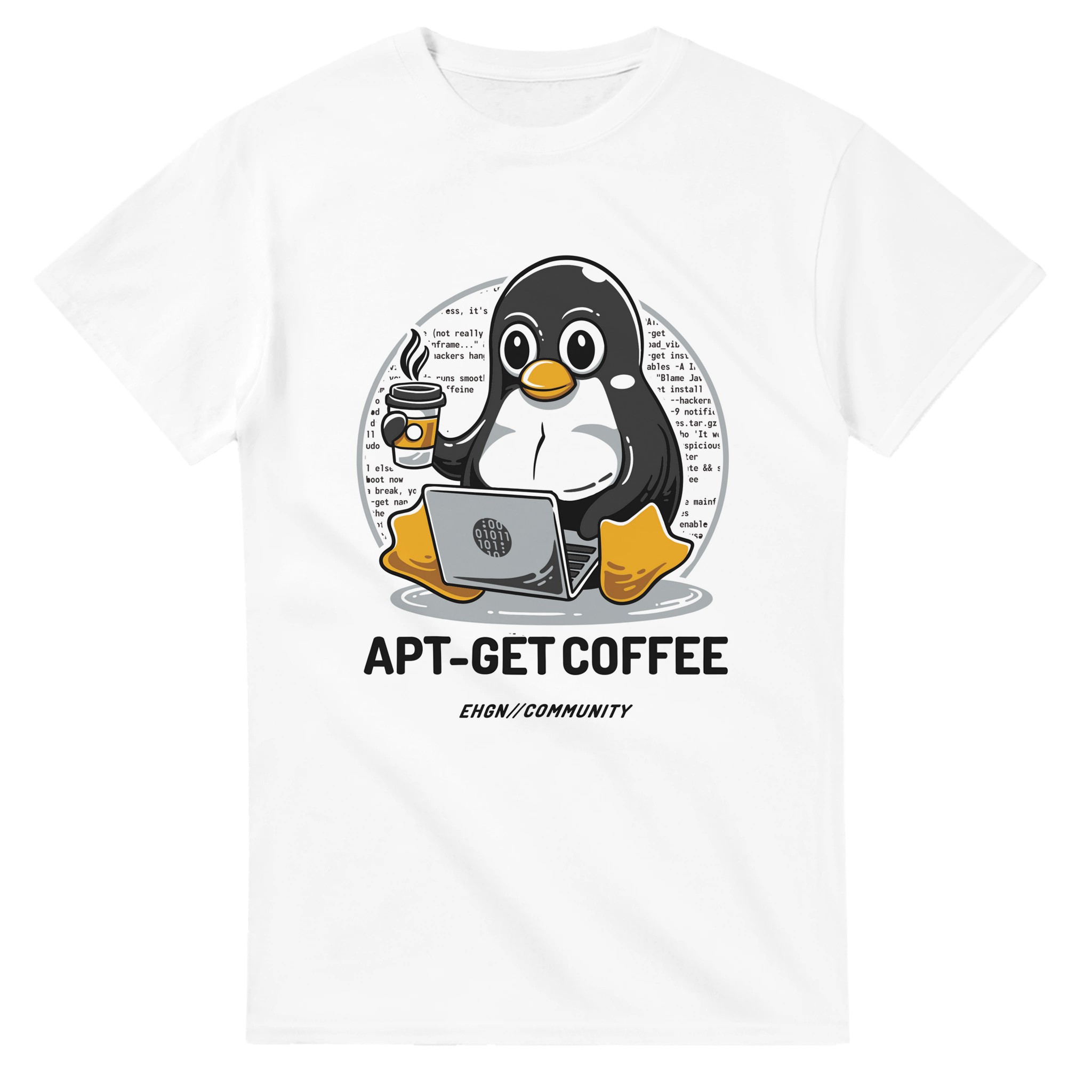 EHGN T-shirt "APT-GET COFFEE"